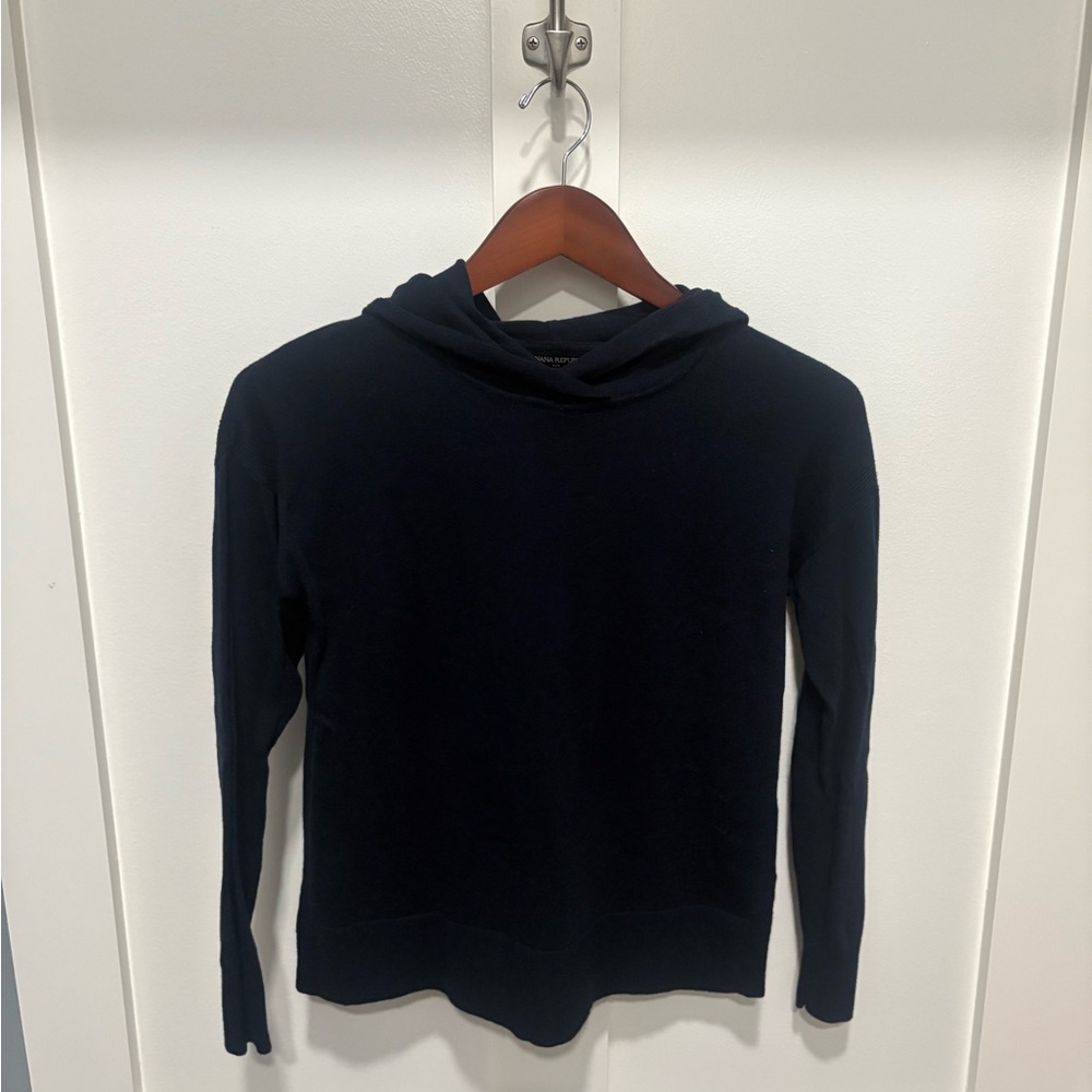 Banana Republic Dark Blue Cowl Neck Sweater NWOT